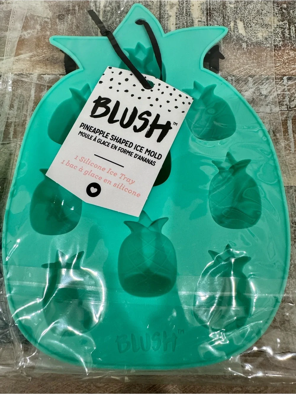 NWT 🔖Blush Pineapple Silicone Ice Molds Set of 2 New Turquoise
